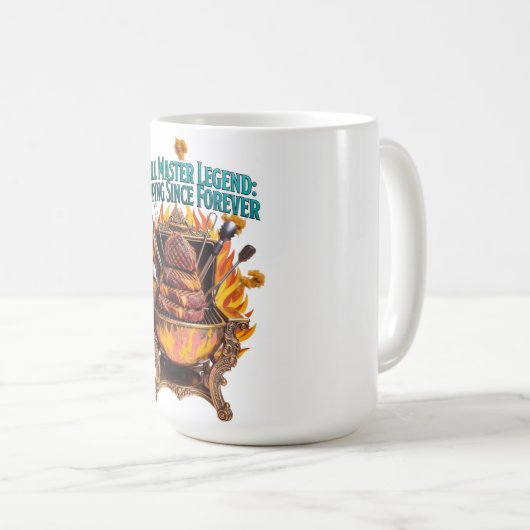 Mug Grill Master Legend T Shirt  (Devant droit)