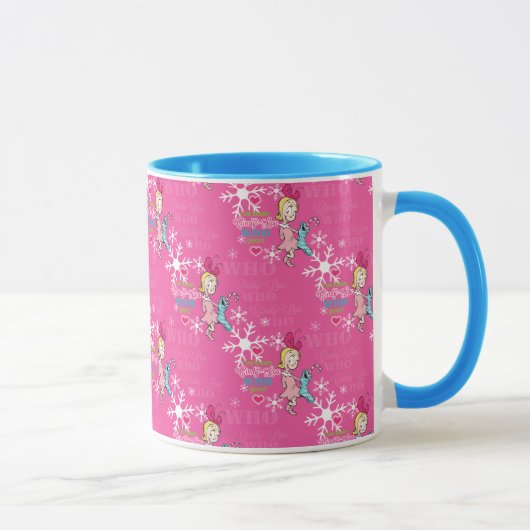 Mug Grille | Cindy-Lou Who Pink Motif de vacances (Droite)