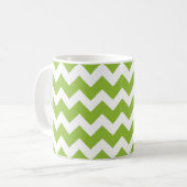 Mug Grille de chaux vert et blanc (Devant gauche)