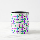 Mug Grille de couleurs cool (Centre)