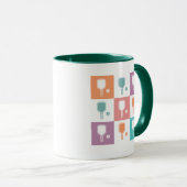 Mug Grille de raquette de pickleball (Devant droit)