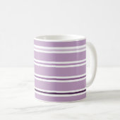 Mug Grille de teintes violettes moderne personnalisée (Devant droit)