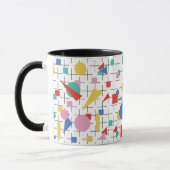 Mug Grille et formes géométriques pop art des années 8 (Gauche)