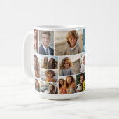 Mug Grille minimale moderne - 20 Collage photo (Devant gauche)