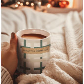 Mug Grille Montauk moderne Vert & Beige