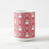 Mug Grille | Motif de Damas rouge (Centre)