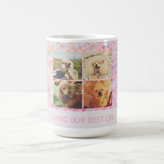 Mug Grille multi-photo personnalisée pour maman de chi