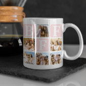 Mug Grille multiphoto moderne BFF rose