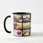 Mug Grille noire faite sur commande de photo (Gauche)