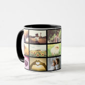 Mug Grille noire faite sur commande de photo (Devant gauche)