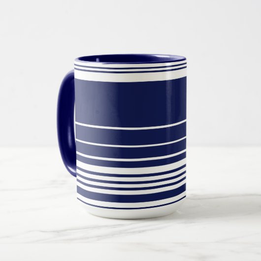 Mug Grilles complexes - Bleu (Devant gauche)