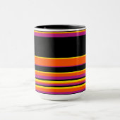 Mug Grilles complexes - Noir, Rose, Orange et Jaune (Centre)