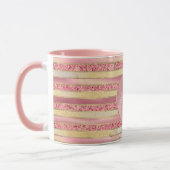 Mug Grilles de Parties scintillant en or rose glam (Gauche)
