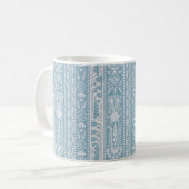 Mug Grilles de renouveau égyptienne, bleu turquoise (Devant gauche)