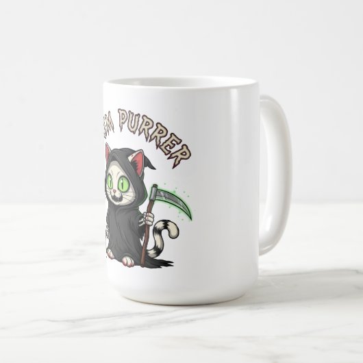Mug Grim Purrer Halloween Chat (Devant droit)