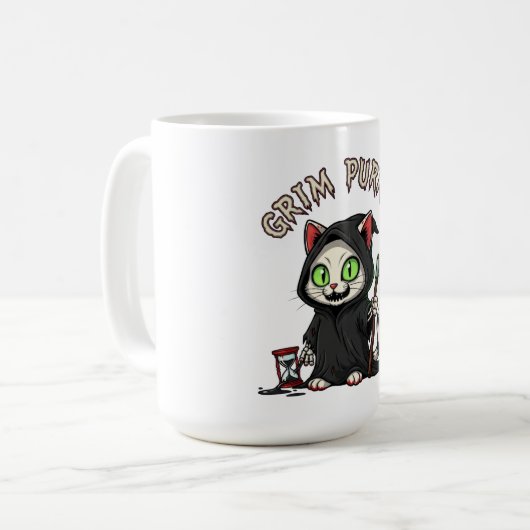 Mug Grim Purrer Halloween Chat (Devant gauche)