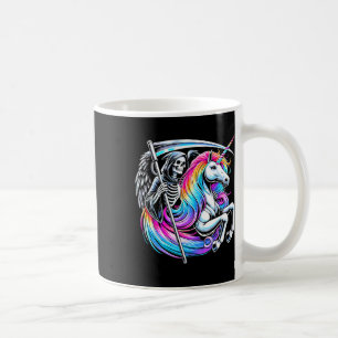 Mug Grim Reaper équitation Unicorn Funny Gothic Pastel