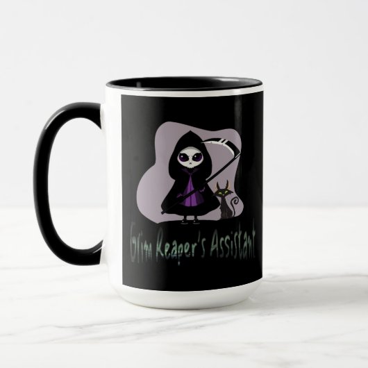 Mug Grim Reaper's Assistant mignonne faucheuse (Gauche)