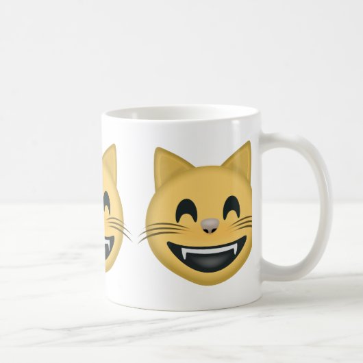 Mug Grimacerie du visage de chat avec les yeux de (Droite)