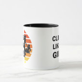 Mug Grimper comme une femme escalade rock (Centre)