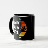 Mug Grimper comme une fille Escalade (Devant gauche)