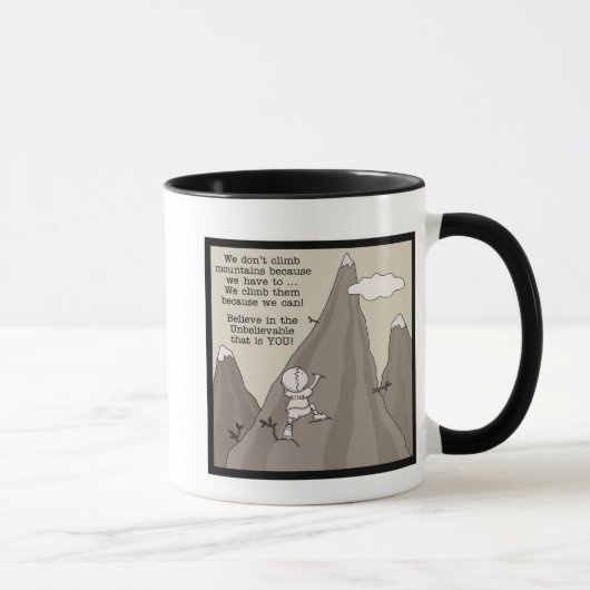 Mug Grimpeur de montagne (Droite)
