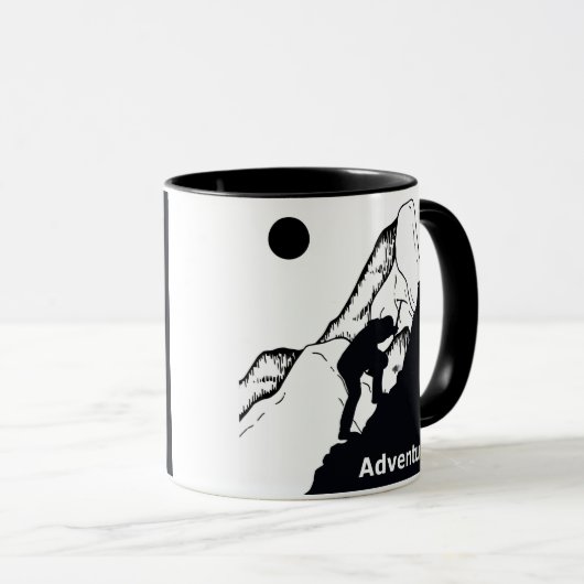 Mug grimpeur d'escalade (Devant droit)