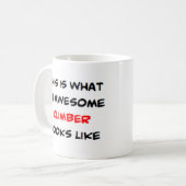 Mug grimpeur, génial (Devant gauche)