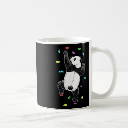 Mug Grimpeur Mur D'escalade Intérieur Panda Drôle (Droite)