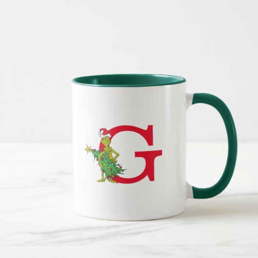 Mug Grinch Classique | G Monogramme Méchant (Droite)