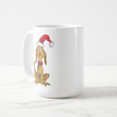 Mug Grinch Classique | Max - Chapeau de Père Noël (Devant gauche)