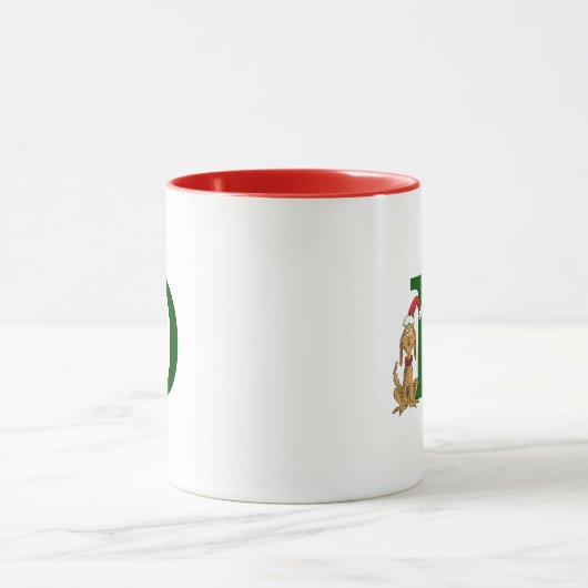 Mug Grinch classique max | Monogramme D (Centre)