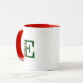 Mug Grinch classique max | Monogramme E (Devant gauche)