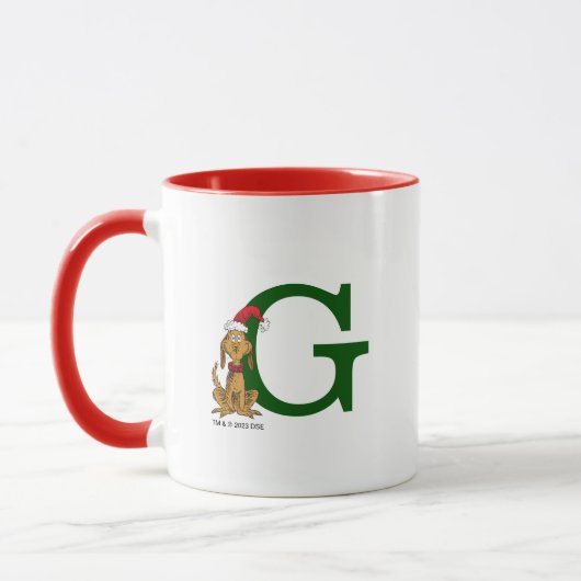 Mug Grinch classique max | Monogramme G (Gauche)