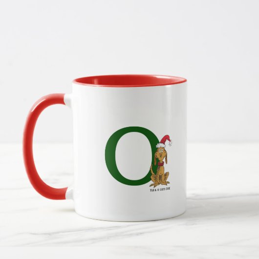 Mug Grinch classique max | Monogramme O (Gauche)