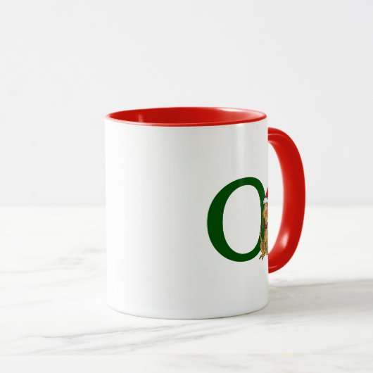 Mug Grinch classique max | Monogramme O (Devant droit)