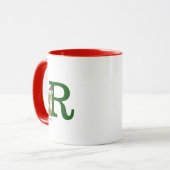 Mug Grinch classique max | Monogramme R (Devant gauche)