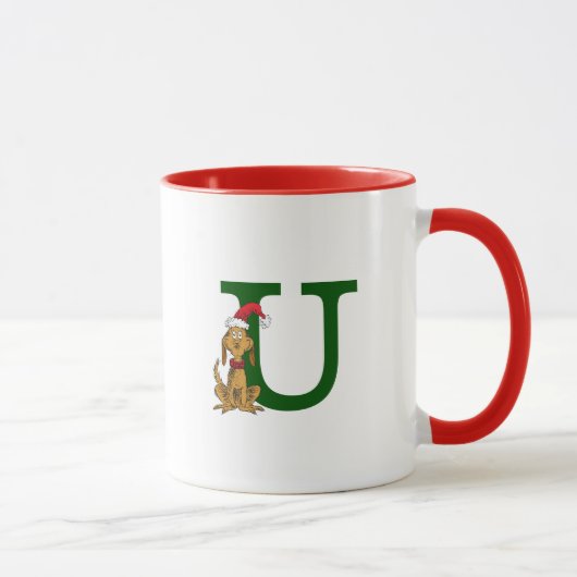 Mug Grinch classique max | Monogramme U (Droite)