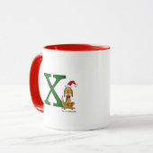 Mug Grinch classique max | Monogramme X (Devant gauche)