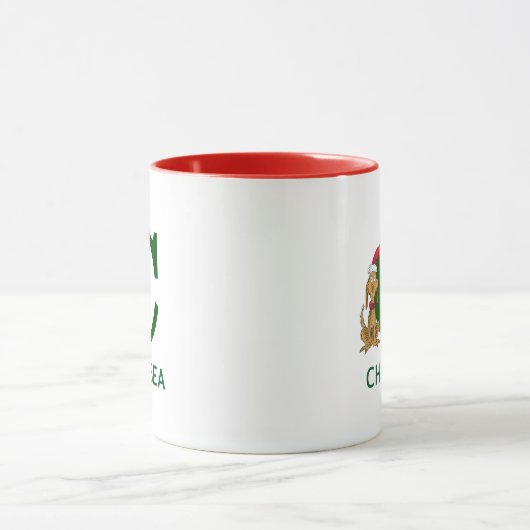 Mug Grinch classique max | Nom et monogramme C (Centre)