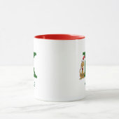Mug Grinch classique max | Nom et monogramme K (Centre)