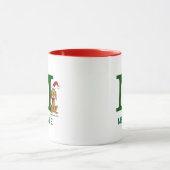 Mug Grinch classique max | Nom et monogramme M (Centre)
