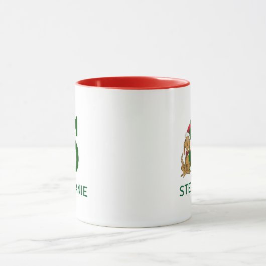Mug Grinch classique max | Nom et monogramme S (Centre)