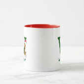 Mug Grinch classique max | Nom et monogramme W (Centre)