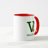 Mug Grinch Classique Max | Nom & Monogramme V (Devant droit)