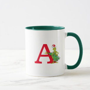 Mug Grinch classique   Monogramme A coquin