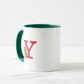 Mug Grinch Classique | Monogramme Méchant Y (Devant gauche)