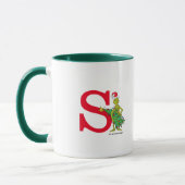 Mug Grinch Classique | Monogramme Vilain (Gauche)