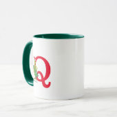 Mug Grinch Classique | Monogramme Vilain Q (Devant gauche)