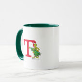 Mug Grinch Classique | Monogramme Vilain T (Devant gauche)
